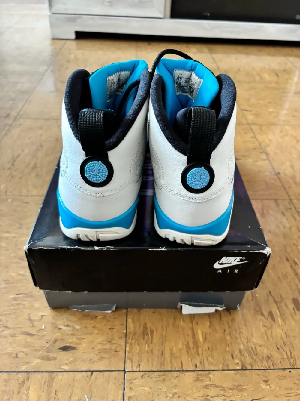Jordan 9s Carolina blue
